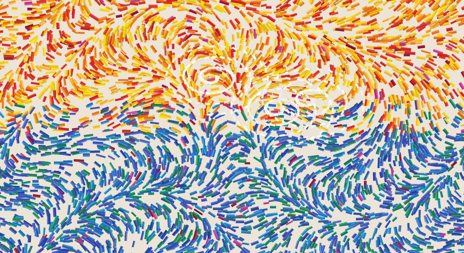 A painting made in Impasto — thick oil strokes on canvas, painted on a phone